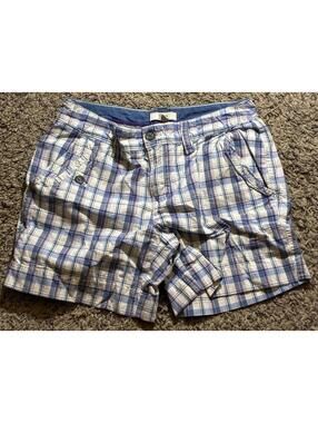 Bass Blue and White Plaid Shorts Size 2